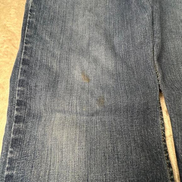 Carhartt Relaxed Fit Utility Workwear Dark Blue Denim Jeans Size 33 X 30 - Picture 4 of 7